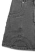 CIRCLE CUT-OUT MINI SKIRT -BLACK-